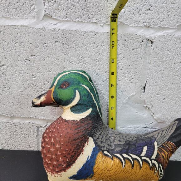 Vintage Ducks Fabric Pillows Figures Decorations Lot of 3 Handmade - Picture 11 of 16